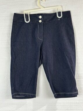 Espressa USA Dark Wash Denim Bermuda Shorts Women’s 1XL Y2K Casual Preppy